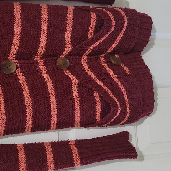 Free People Beach Striped Cardigan Sweater - Picture 5 of 8